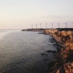 windmills on the coast